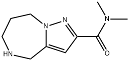 4H-Pyrazolo[1,5-a][1,4]diazepine-2-carboxamide, 5,6,7,8-tetrahydro-N,N-dimethyl- Structure