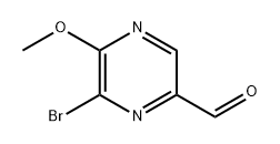 2-Pyrazinecarboxaldehyde, 6-bromo-5-methoxy- 구조식 이미지