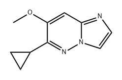 Imidazo[1,2-b]pyridazine, 6-cyclopropyl-7-methoxy- 구조식 이미지