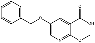 2-Methoxy-5-(phenylmethoxy)-3-pyridinecarboxylic acid Structure