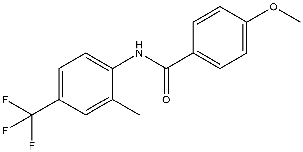 4-Methoxy-N-[2-methyl-4-(trifluoromethyl)phenyl]benzamide Structure