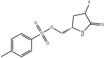 (5S)-3-Fluoro-5-[[[(4-methylphenyl)sulfonyl]oxy]methyl]-2-pyrrolidinone Structure