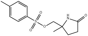 5-Methyl-5-[[[(4-methylphenyl)sulfonyl]oxy]methyl]-2-pyrrolidinone Structure