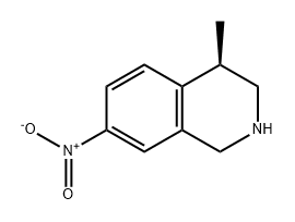 Isoquinoline, 1,2,3,4-tetrahydro-4-methyl-7-nitro-, (4R)- Structure