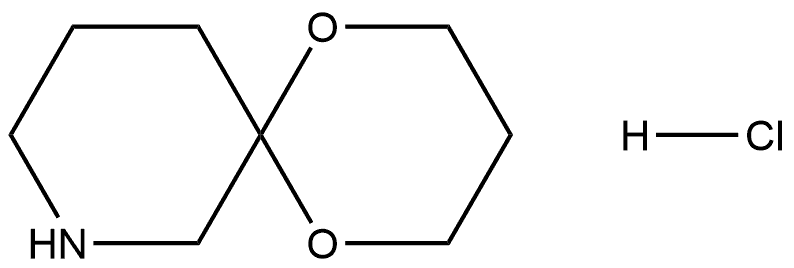 1,5-Dioxa-8-azaspiro[5.5]undecane (hydrochloride) 구조식 이미지