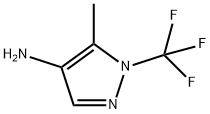 1H-Pyrazol-4-amine, 5-methyl-1-(trifluoromethyl)- Structure