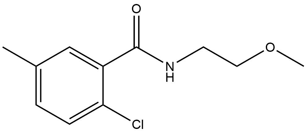 2-Chloro-N-(2-methoxyethyl)-5-methylbenzamide Structure