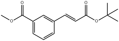 (E)-methyl 3-(3-tert-butoxy-3-oxoprop-1-enyl)benzoate Structure