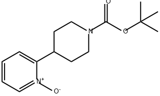 1-Piperidinecarboxylic acid, 4-(1-oxido-2-pyridinyl)-, 1,1-dimethylethyl ester Structure