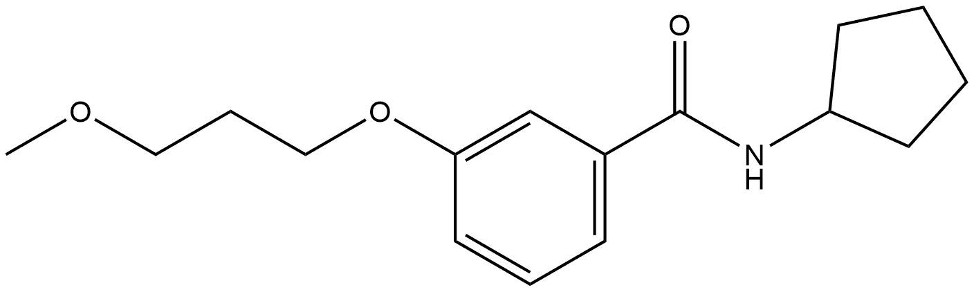 N-Cyclopentyl-3-(3-methoxypropoxy)benzamide Structure