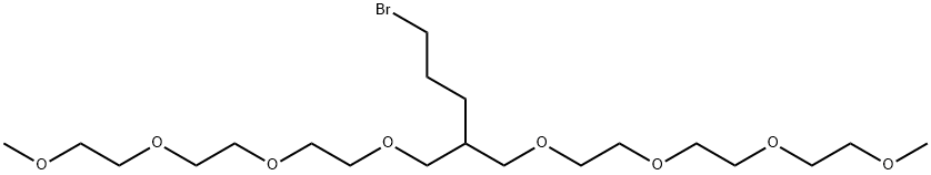 2,5,8,11,15,18,21,24-Octaoxapentacosane, 13-(3-bromopropyl)- Structure