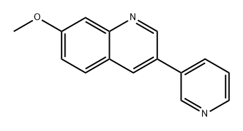 Quinoline, 7-methoxy-3-(3-pyridinyl)- Structure