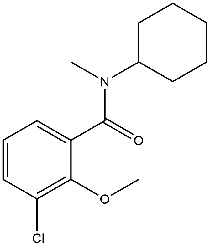 3-Chloro-N-cyclohexyl-2-methoxy-N-methylbenzamide Structure