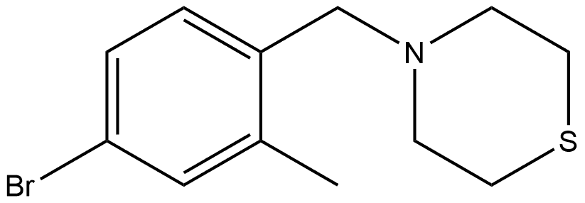 4-(4-bromo-2-methylbenzyl)thiomorpholine Structure