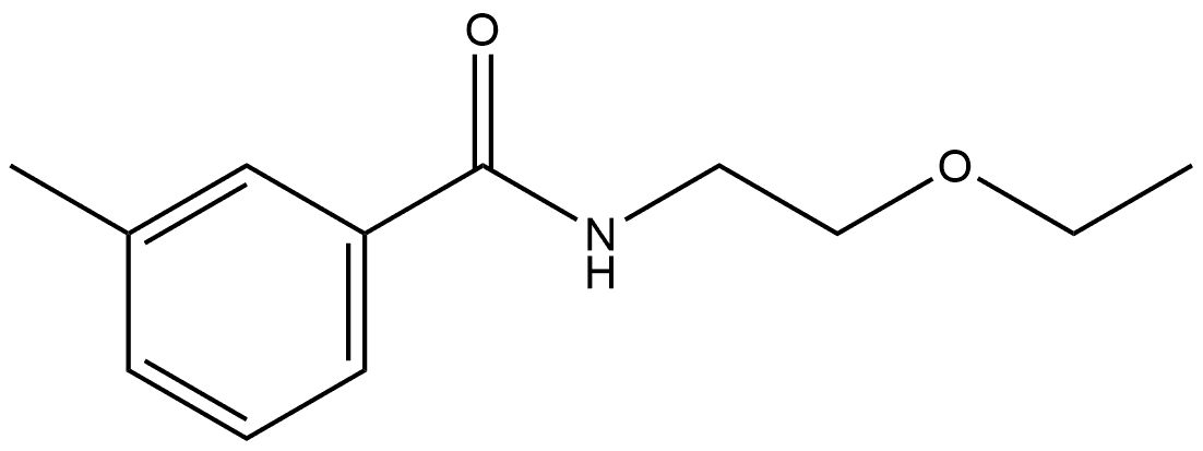 N-(2-Ethoxyethyl)-3-methylbenzamide Structure