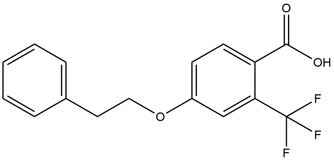 4-(2-Phenylethoxy)-2-(trifluoromethyl)benzoic acid Structure