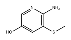 3-Pyridinol, 6-amino-5-(methylthio)- Structure