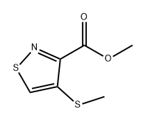 3-Isothiazolecarboxylic acid, 4-(methylthio)-, methyl ester Structure