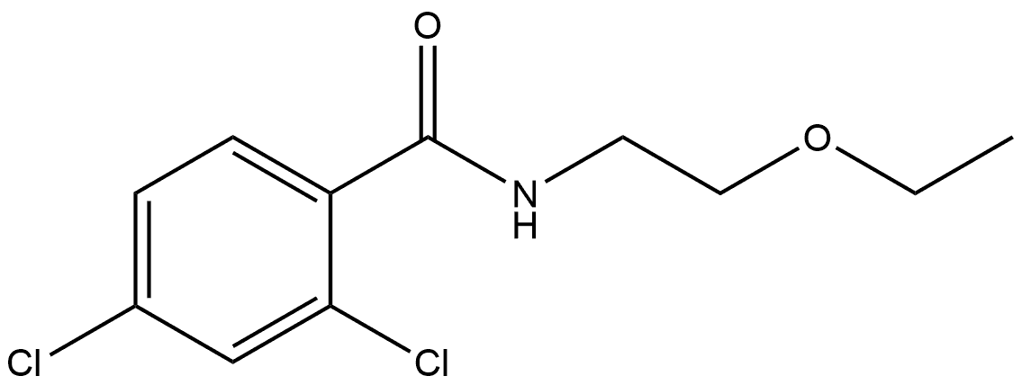 2,4-Dichloro-N-(2-ethoxyethyl)benzamide Structure