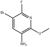 3-Pyridinamine, 5-bromo-6-fluoro-2-methoxy- 구조식 이미지
