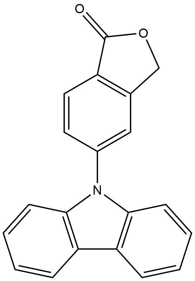 5-(9H-Carbazol-9-yl)-1(3H)-isobenzofuranone 구조식 이미지