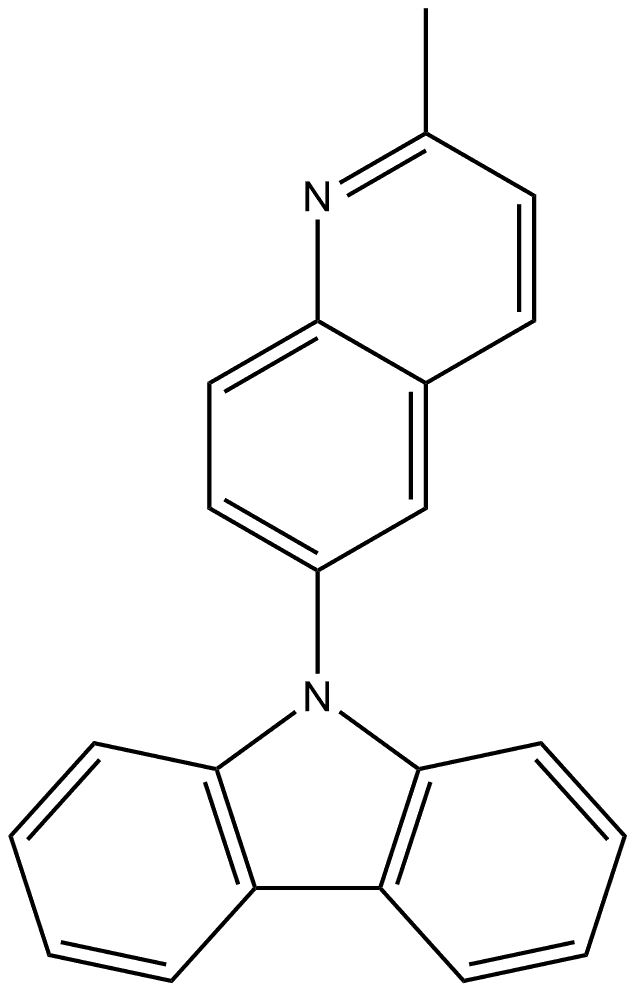 9-(2-Methyl-6-quinolinyl)-9H-carbazole Structure