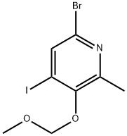 Pyridine, 6-bromo-4-iodo-3-(methoxymethoxy)-2-methyl- 구조식 이미지