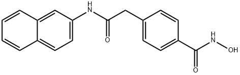 4-[(Hydroxyamino)carbonyl]-N-2-naphthalenylbenzeneacetamide Structure