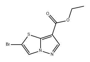 Pyrazolo[5,1-b]thiazole-7-carboxylic acid, 2-bromo-, ethyl ester Structure