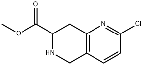 Methyl 2-chloro-5,6,7,8-tetrahydro-1,6-naphthyridine-7-carboxylate 구조식 이미지