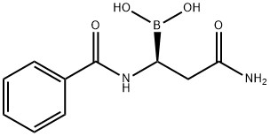 B-[(1S)-3-Amino-1-(benzoylamino)-3-oxopropyl]boronic acid Structure