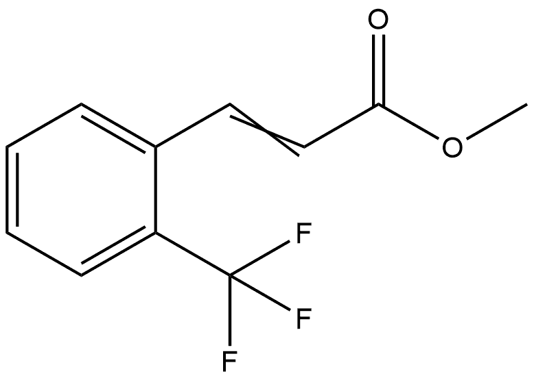 Methyl 3-[2-(trifluoromethyl)phenyl]-2-propenoate Structure