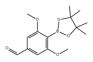 Benzaldehyde, 3,5-dimethoxy-4-(4,4,5,5-tetramethyl-1,3,2-dioxaborolan-2-yl)- Structure