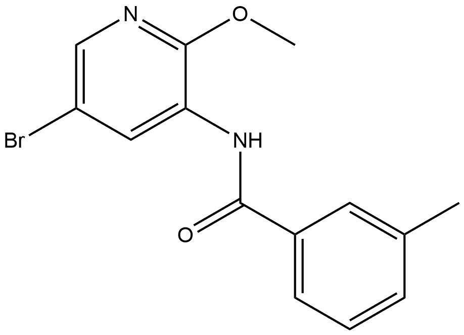 N-(5-Bromo-2-methoxy-3-pyridinyl)-3-methylbenzamide Structure