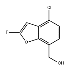 7-Benzofuranmethanol, 4-chloro-2-fluoro- 구조식 이미지