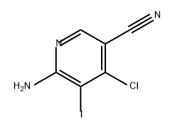 3-Pyridinecarbonitrile, 6-amino-4-chloro-5-iodo- Structure