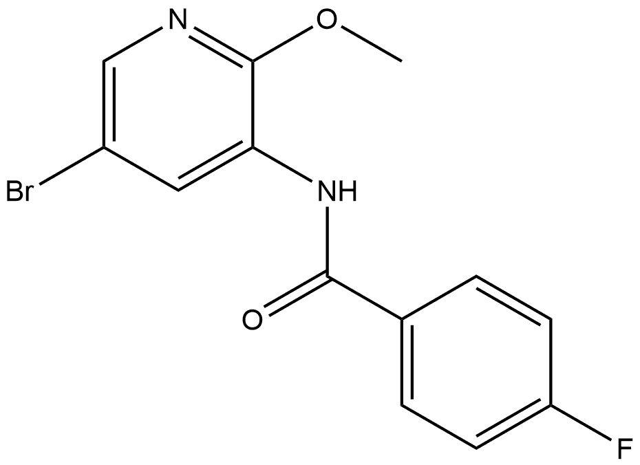 N-(5-Bromo-2-methoxy-3-pyridinyl)-4-fluorobenzamide Structure