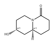 4H-Quinolizin-4-one, octahydro-8-hydroxy-, (8R,9aS)-rel- Structure