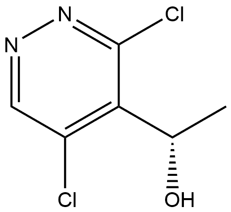 4-Pyridazinemethanol, 3,5-dichloro-α-methyl-, (αS)- 구조식 이미지