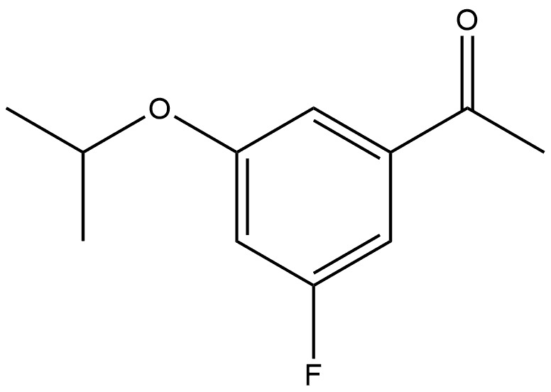 1-[3-Fluoro-5-(1-methylethoxy)phenyl]ethanone Structure