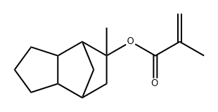 2-Propenoic acid, 2-methyl-, octahydro-5-methyl-4,7-methano-1H-inden-5-yl ester Structure