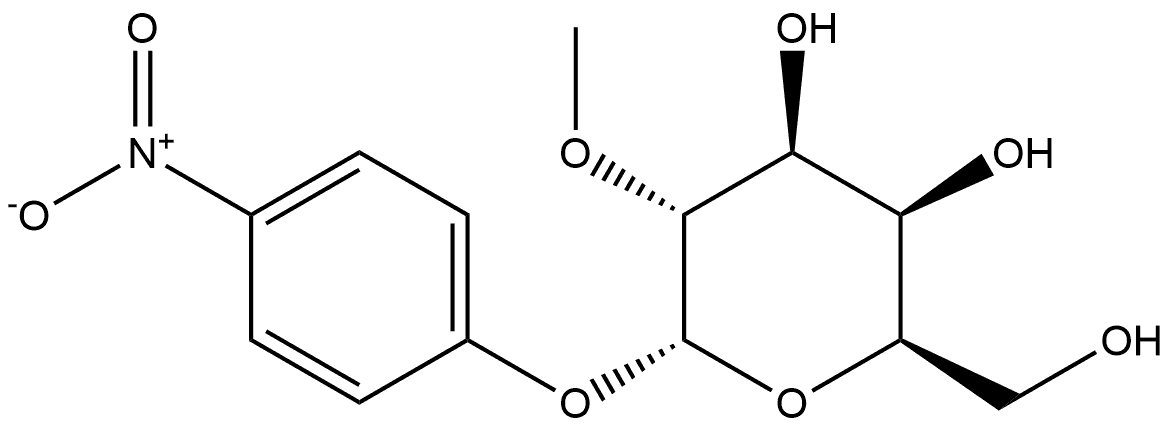 α-D-Galactopyranoside, 4-nitrophenyl 2-O-methyl- 구조식 이미지