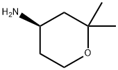 2H-Pyran-4-amine, tetrahydro-2,2-dimethyl-, (4R)- Structure