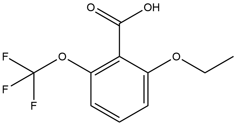 2-Ethoxy-6-(trifluoromethoxy)benzoic acid Structure