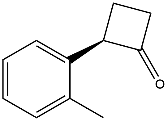 (R)-2-(2-Methylphenyl)cyclobutanone Structure