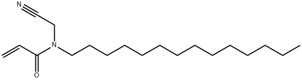 N-(Cyanomethyl)-N-tetradecyl-2-propenamide Structure