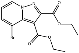 2,3-Diethyl 4-bromopyrazolo[1,5-a]pyridine-2,3-dicarboxylate 구조식 이미지