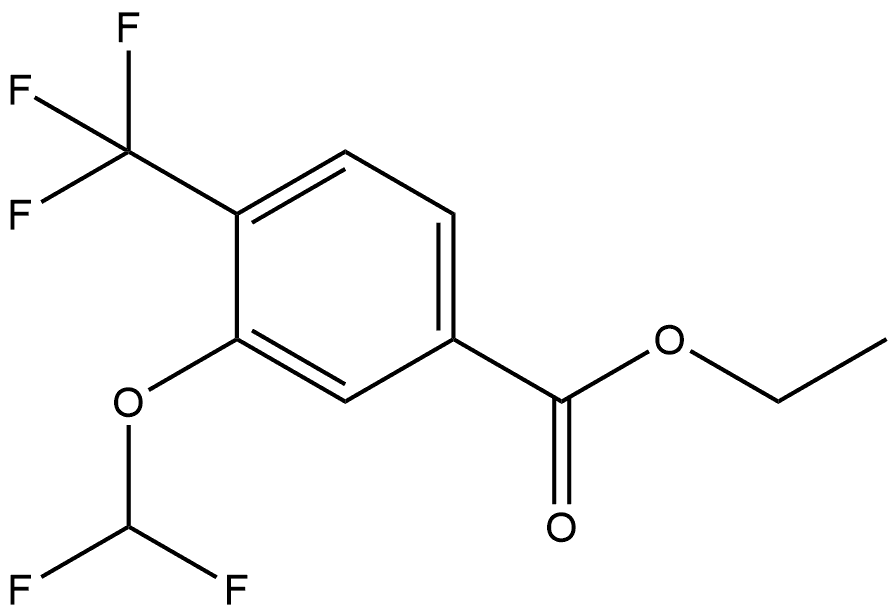 Ethyl 3-(difluoromethoxy)-4-(trifluoromethyl)benzoate Structure