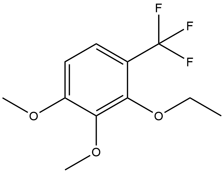 2-Ethoxy-3,4-dimethoxy-1-(trifluoromethyl)benzene Structure