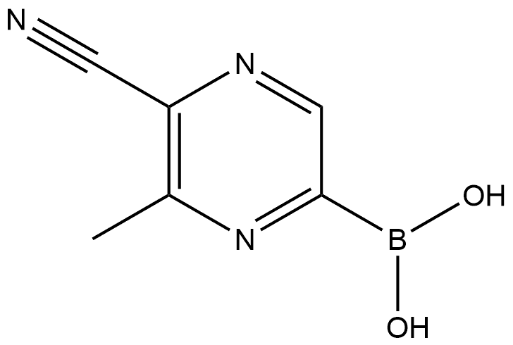 (5-cyano-6-methylpyrazin-2-yl)boronic acid Structure